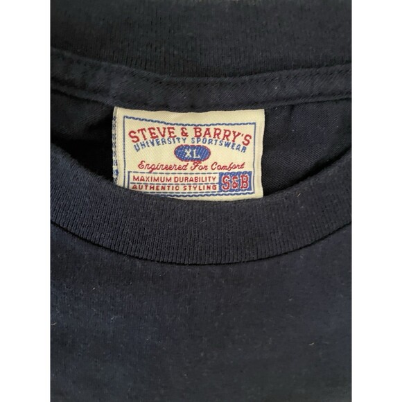 VTG Michigan Wolverines Crewneck Y2K T Shirt Big UofM Maize Blue Cotton XL - Picture 3 of 7